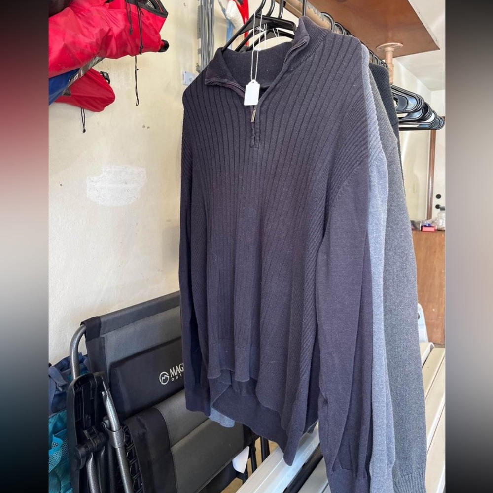 Mens Van Heusen 1/4 zip sweater